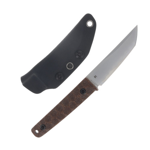 North Mountain Blade Chop Mini Fixed Blade Knife SLD-Magic/Brown Micarta NMB2416MCT